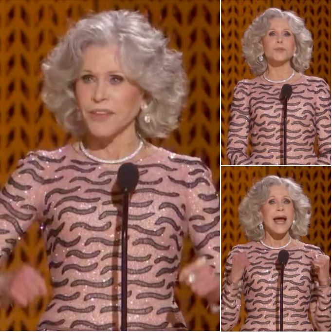 Jane Fonda ‘calls out Donald Trump’ during SAG award speech