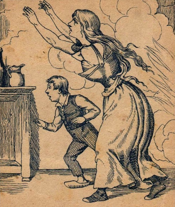 Where is the fireman in the picture?