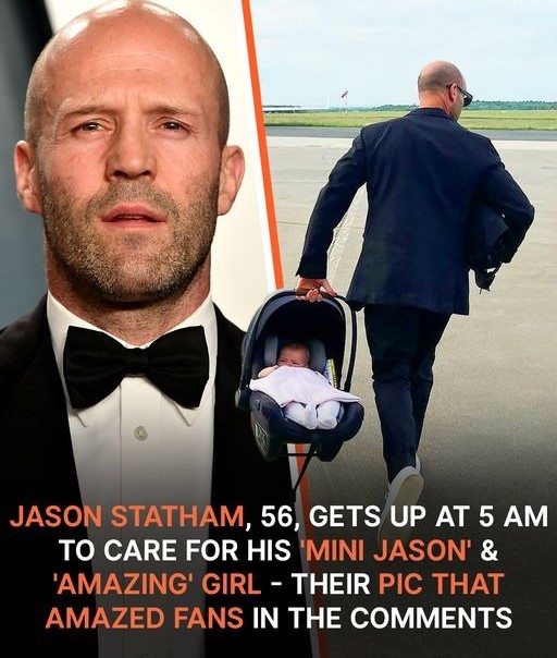 Fans Amazed by Jason Statham’s Rare Pics with 2 Kids for Whom He Gets up at 5AM for Daddy Duty