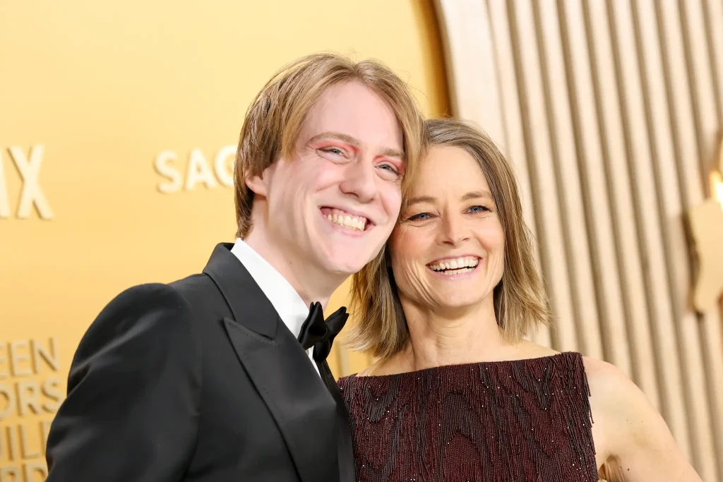 Jodie Foster’s son Charlie, 26, makes rare appearance at the SAG Awards 2025