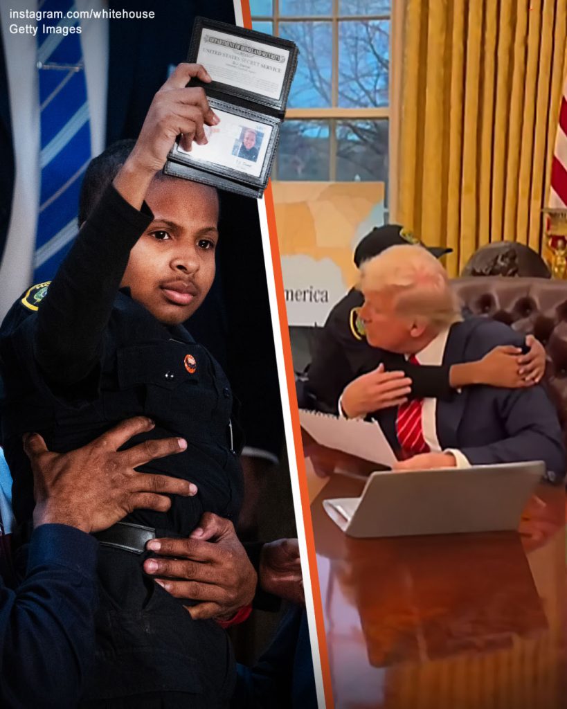 Donald Trump appointed 13-year-old DJ Daniel, a brain cancer fighter, as the youngest honorary Secret Service agent, recognizing his incredible bravery before the nation