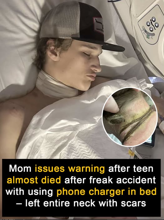 Mom warns after teen almost dies in freak phone charger accident