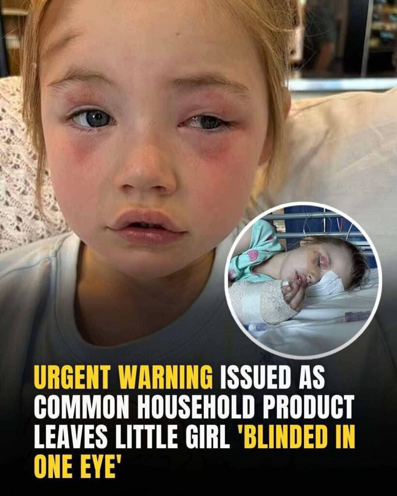 Urgent warning after girl is blinded from household product