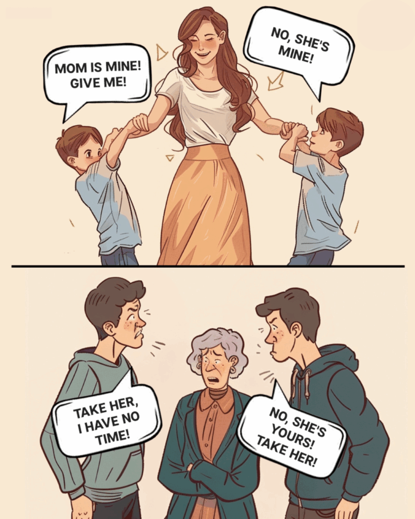 A Mother Can Take Care Ten Children, But…