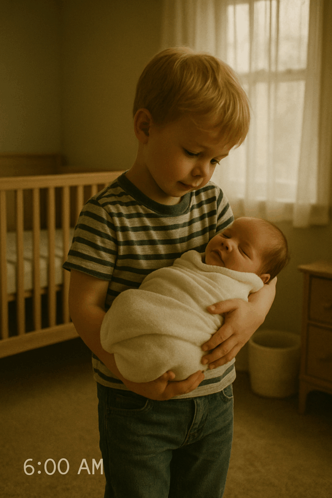 ‘Don’t Worry… I Won’t Let Mom Send Us Away.’ — Every Morning at Six , Their 8-Year-Old Son Slipped Into the Nursery But a mother followed and what she heard shattered her forever.