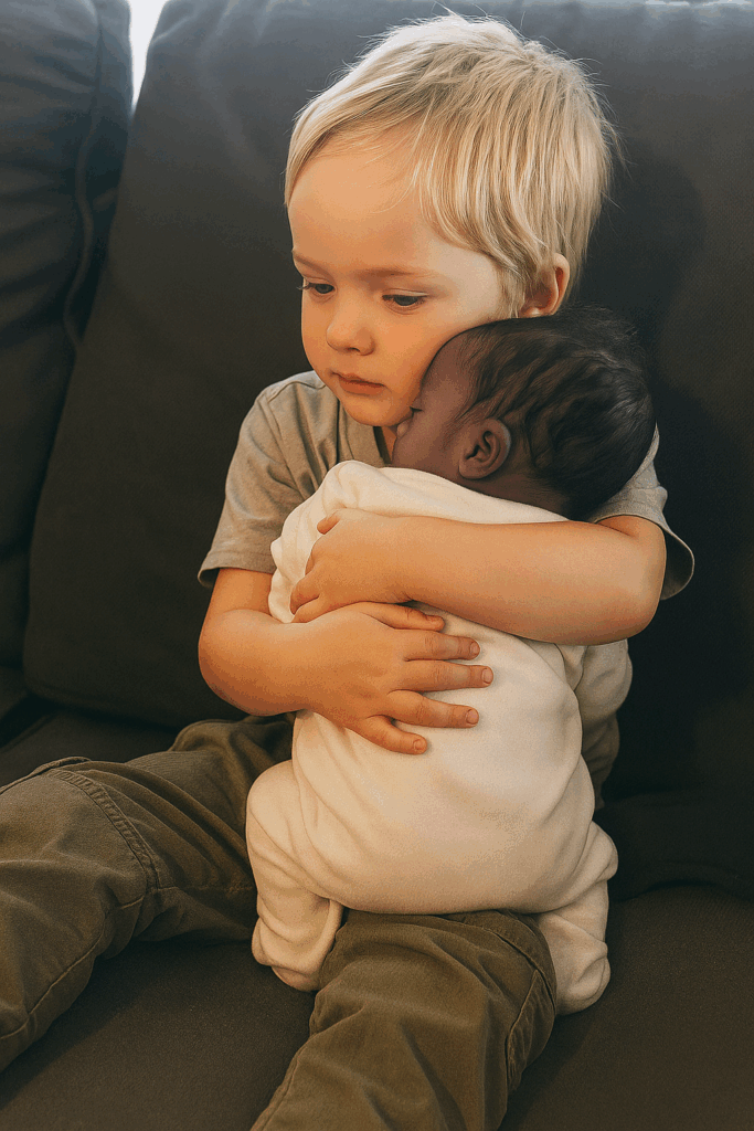 The stillborn baby was placed in his older brother’s arms. Seconds later, a cry echoed through the room- The Cry That Changed Everything…